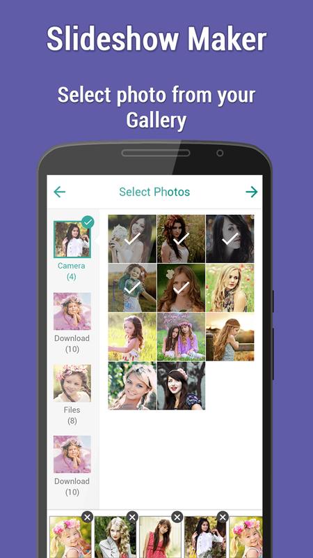 Slideshow maker software, free download with music for android phones